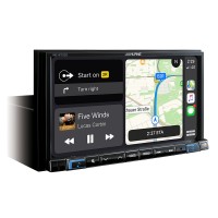 Alpine INE-W720D 7” navigacijos sistema su TomTom žemėlapiais, veikianti su Apple CarPlay ir Android Auto